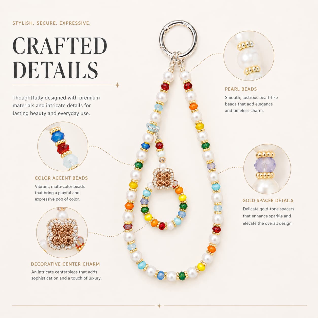 Traditional Style Phone Strap