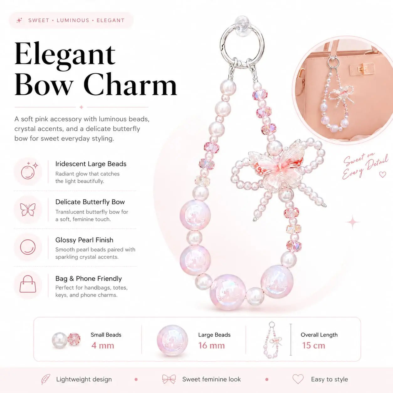 Korean Style Bead Strap
