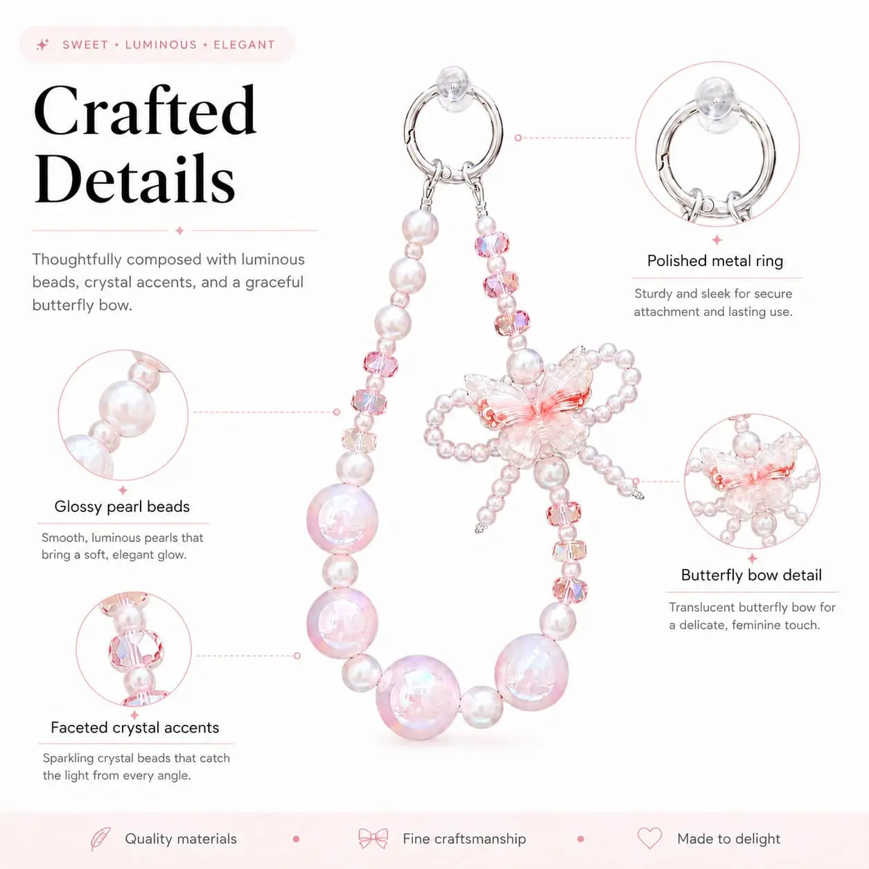 Korean Style Bead Strap
