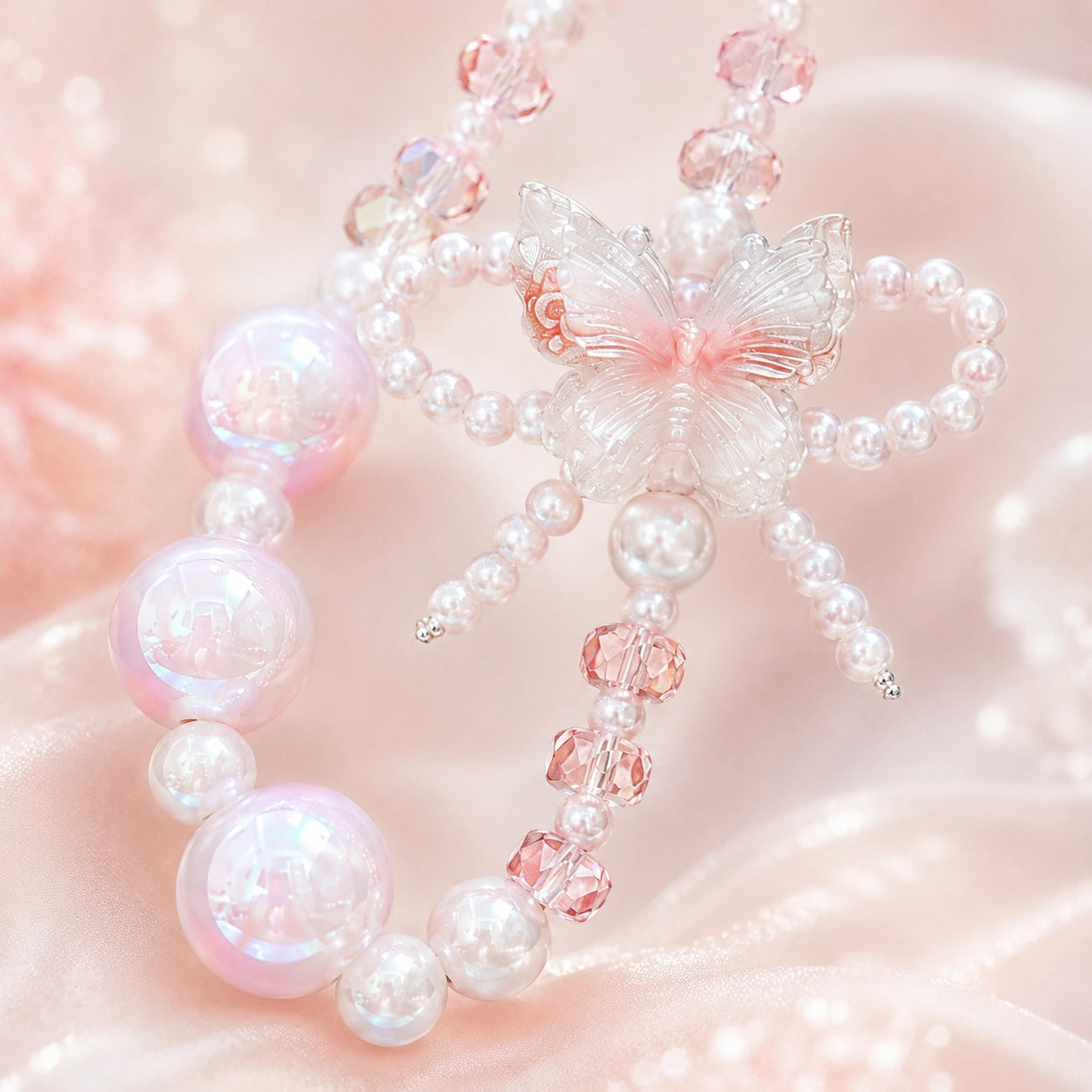 Girly Iridescent Lanyard

