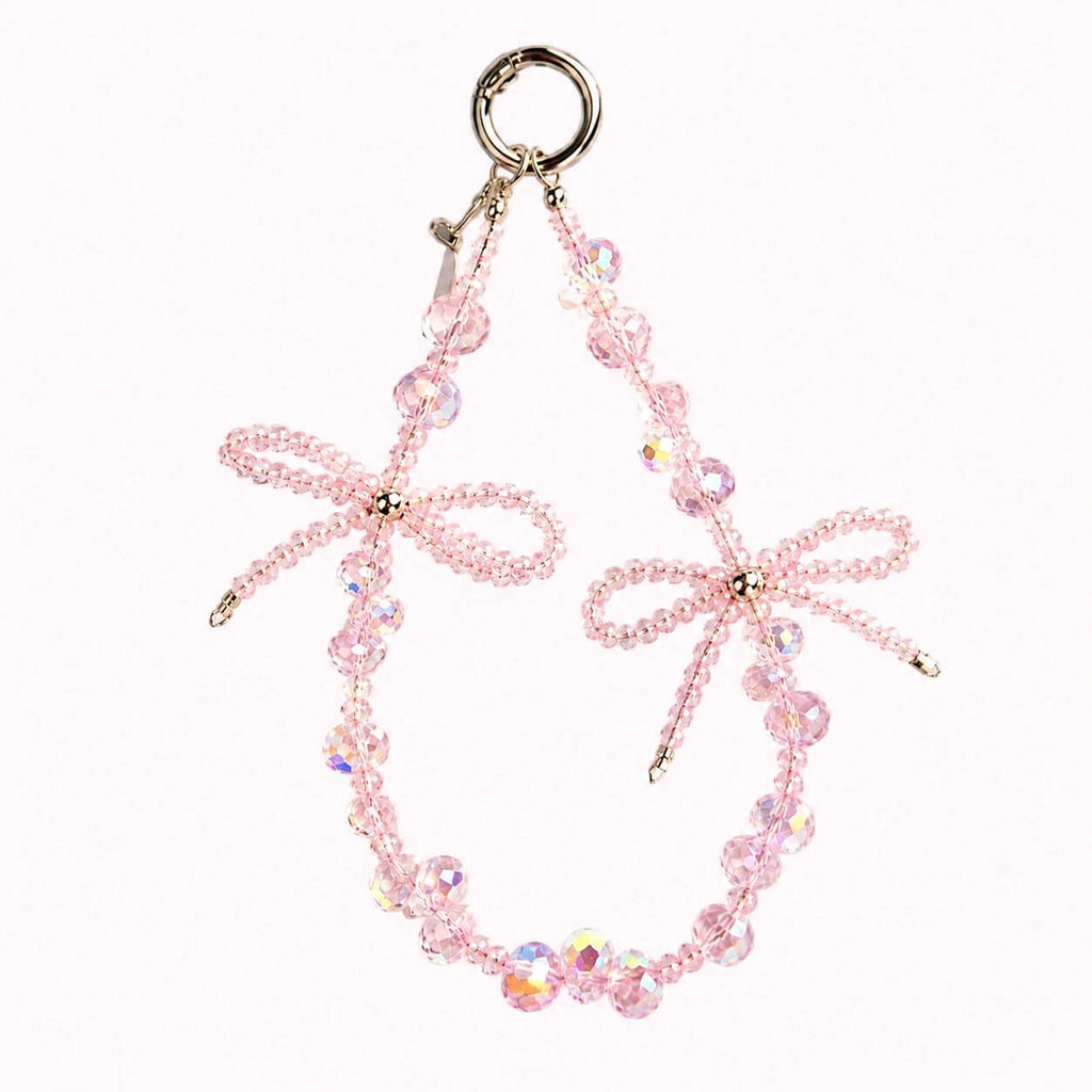 Dual Pink Bow Charm
