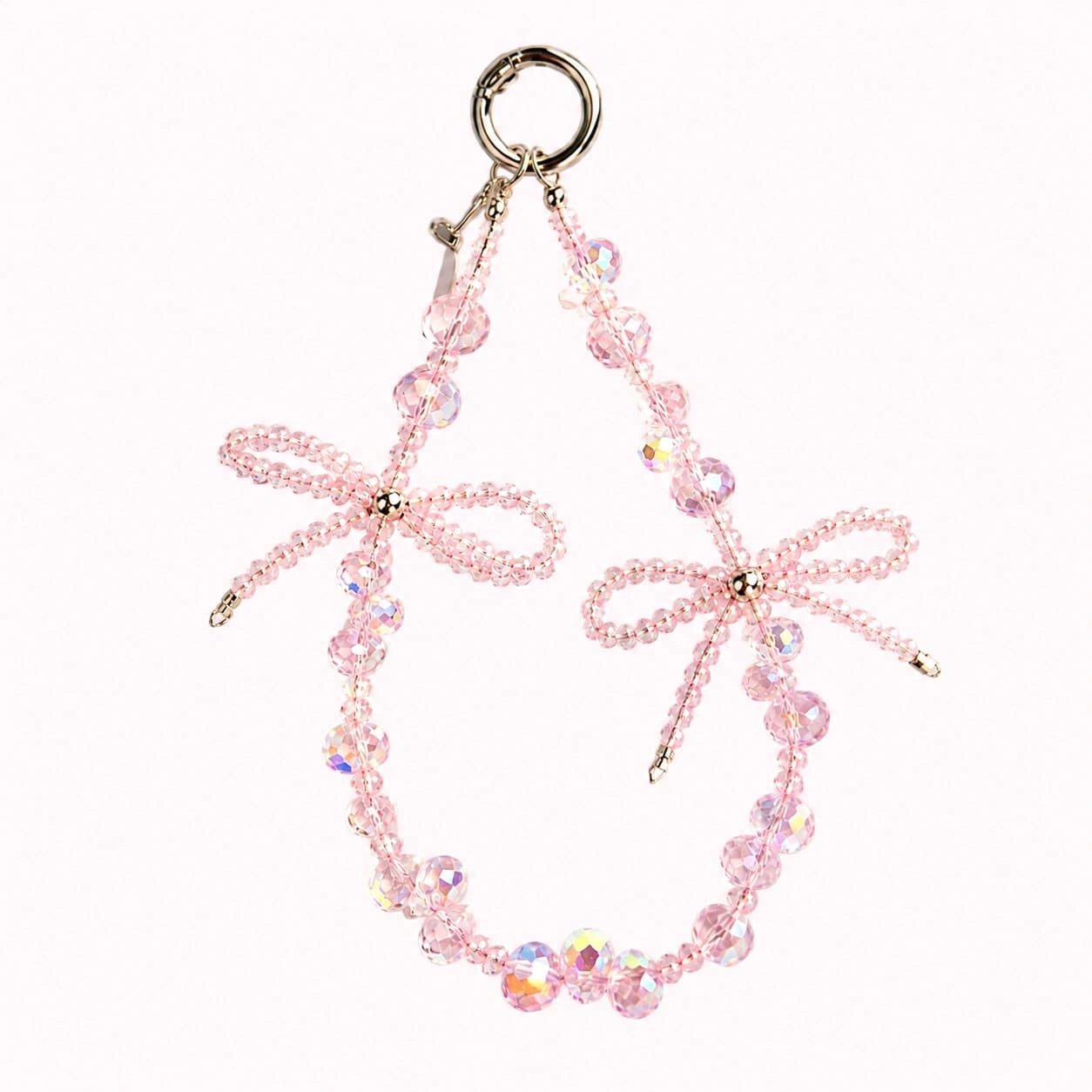 Dual Pink Bow Charm
