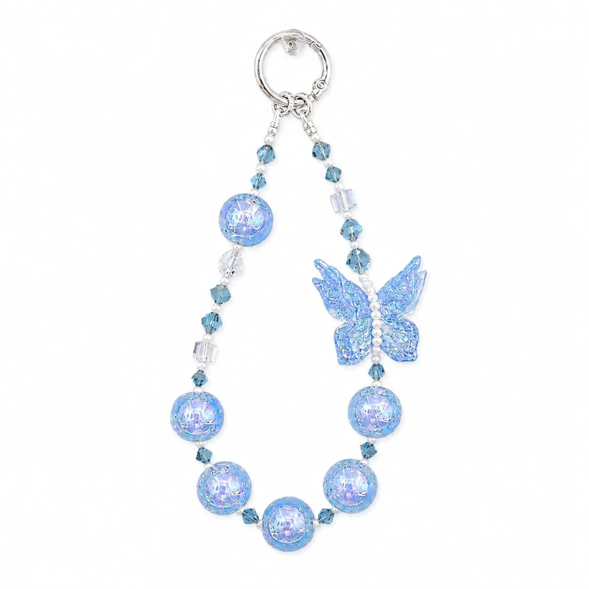 Ice Blue Butterfly Charm
