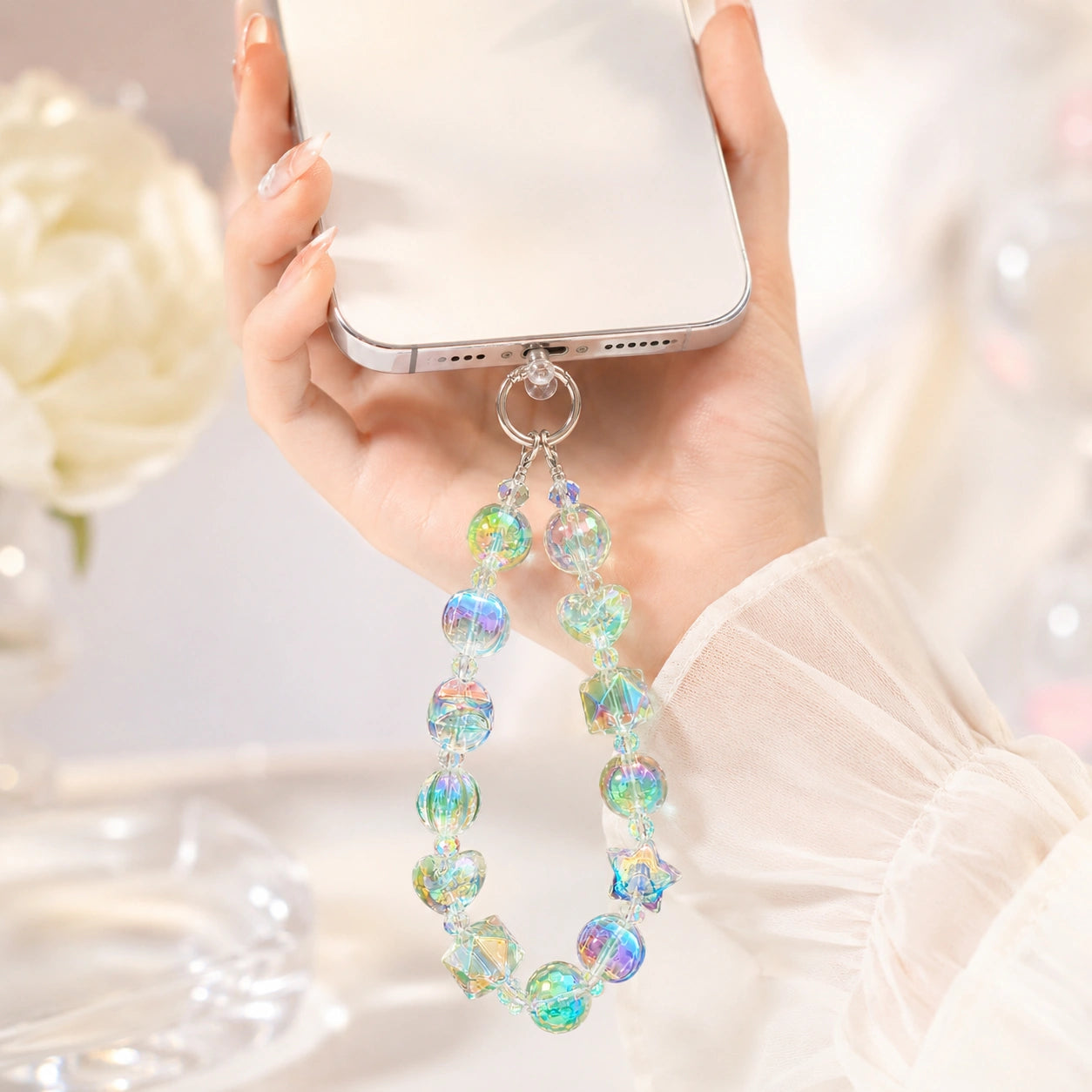 Star Heart Bead Strap
