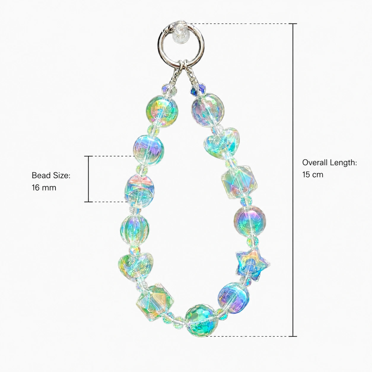 Transparent Rainbow Charm