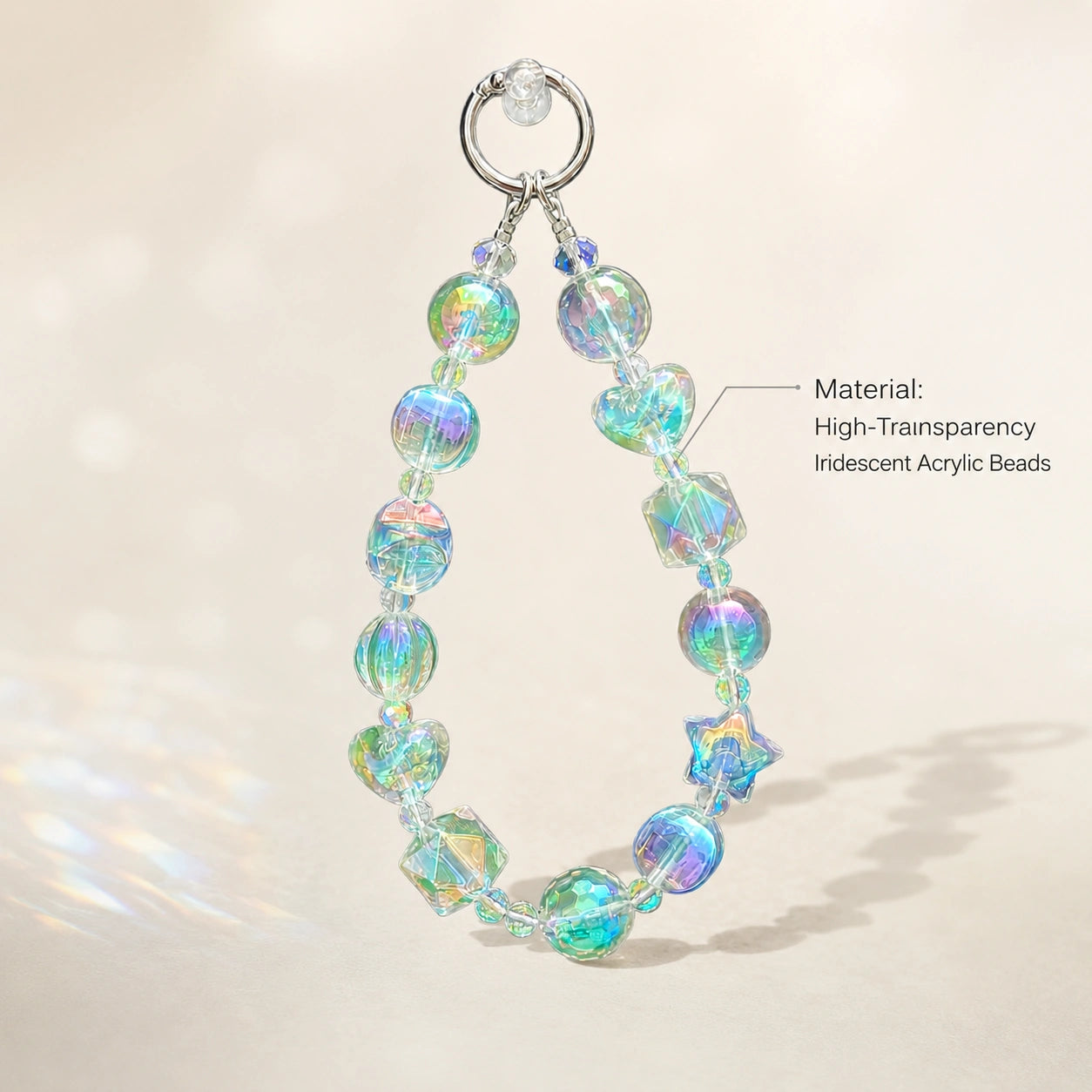 Transparent Rainbow Charm