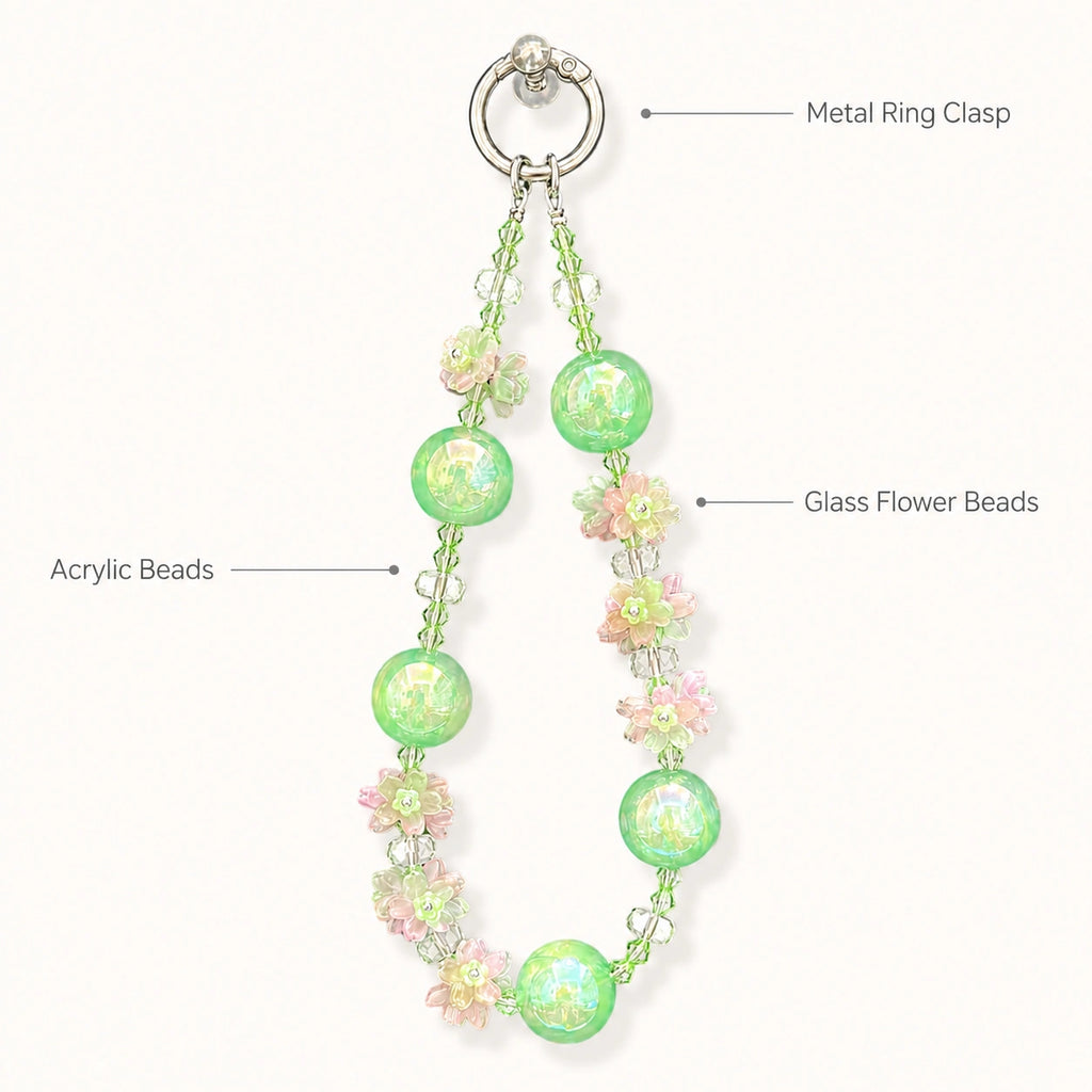 Pastel Blossom Bag Charm