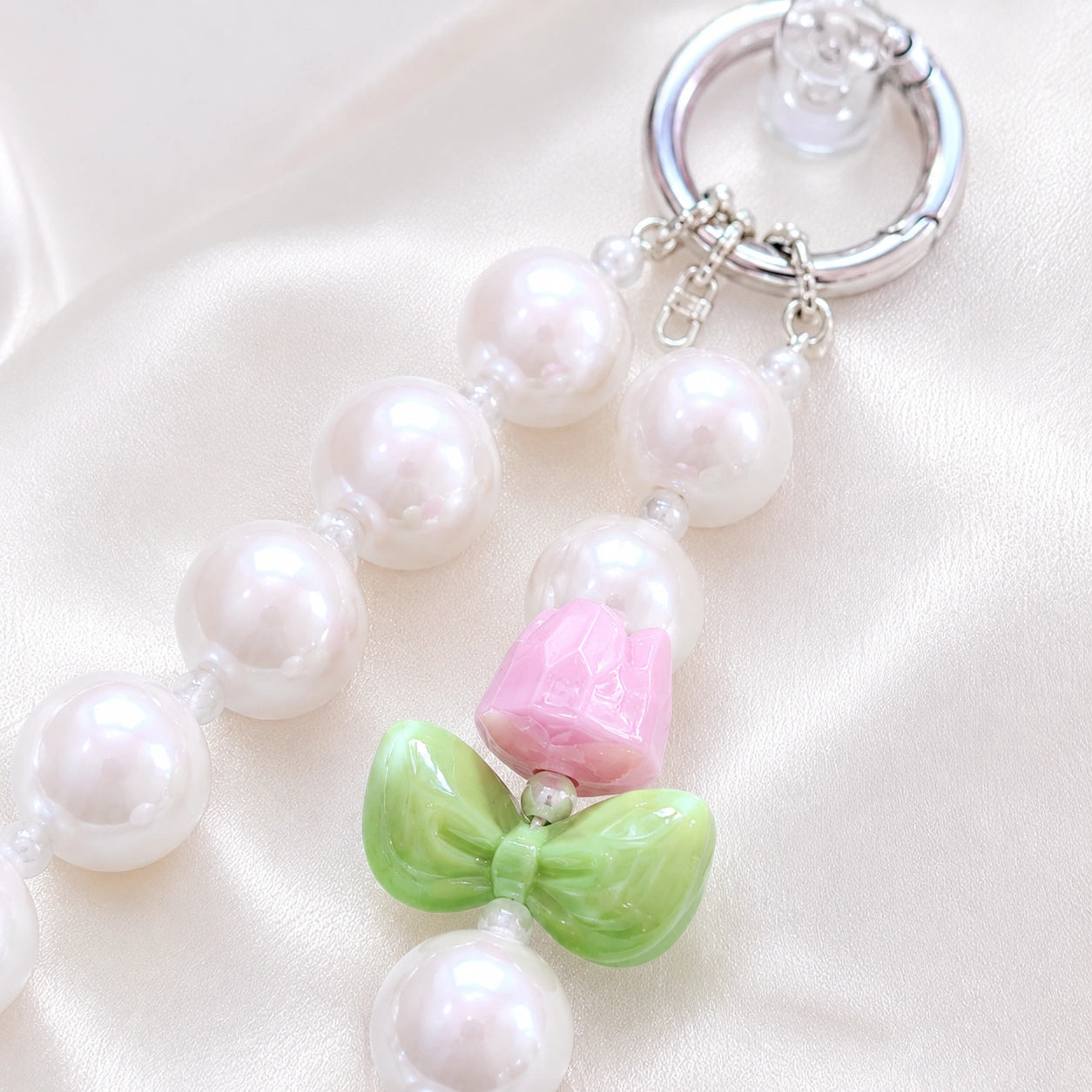 Milky White Bead Strap