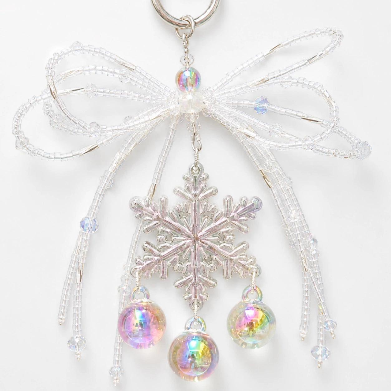Snowflake Bow Charm
