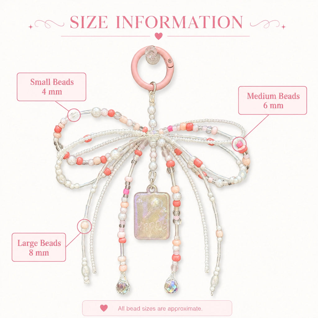 Pastel Pink Bead Strap
