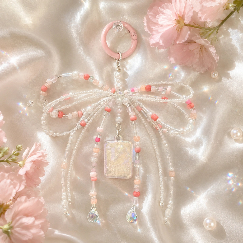 Iridescent Tag Bag Charm
