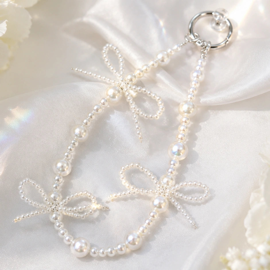 Cream Pearl Bead Strap
