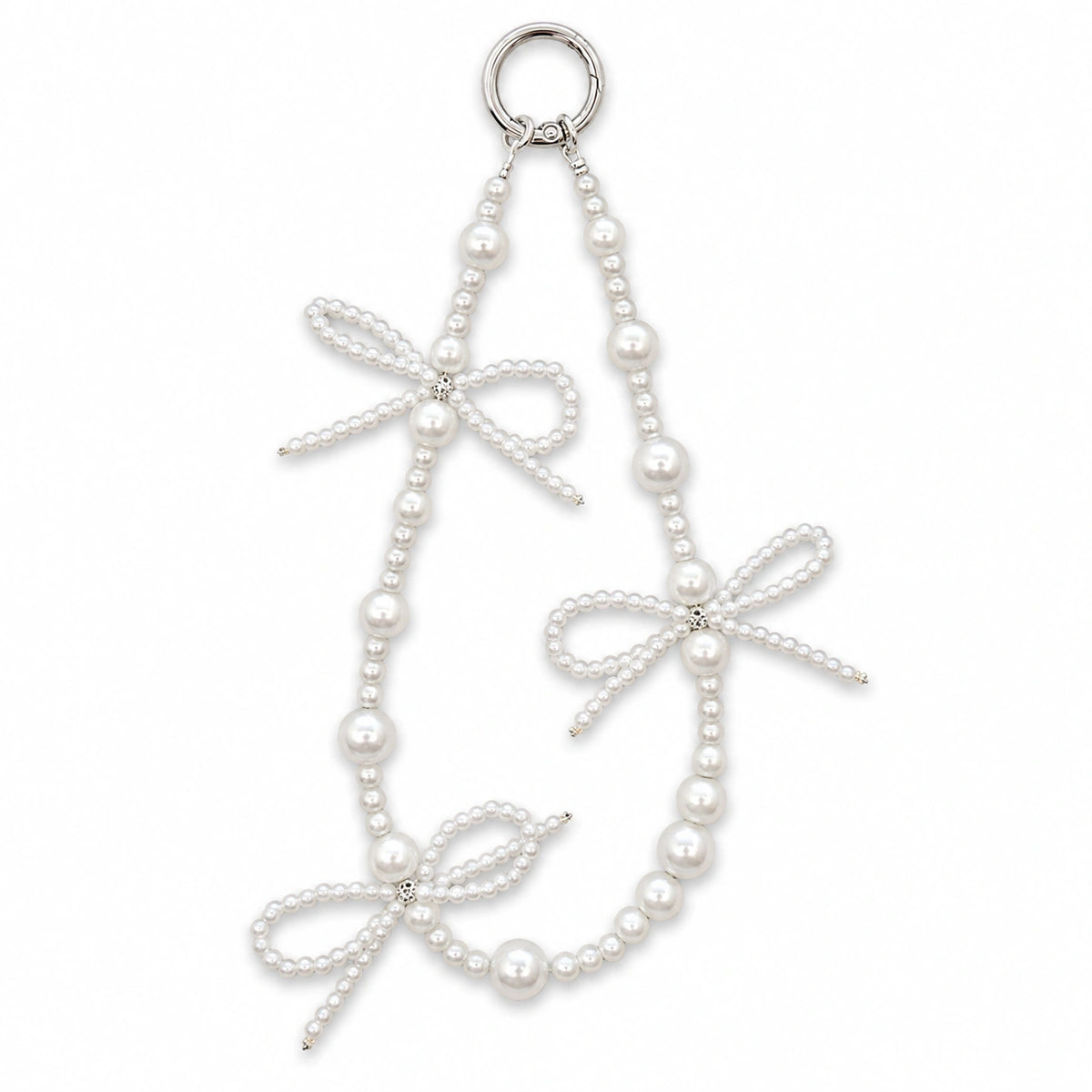 Triple Bow Pearl Charm