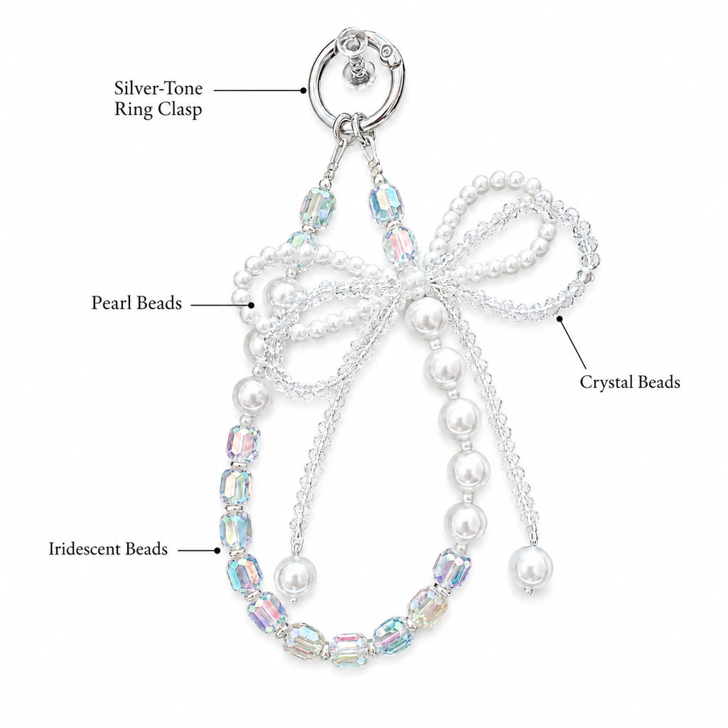 Glossy Pearl Bag Charm
