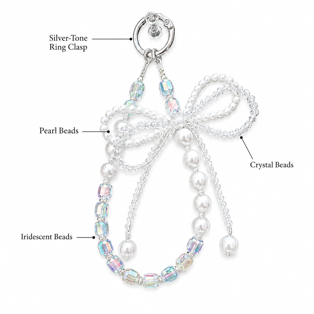 Glossy Pearl Bag Charm
