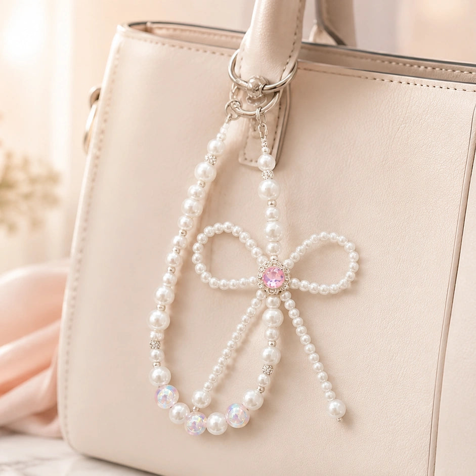 Cream Pearl Bead Strap