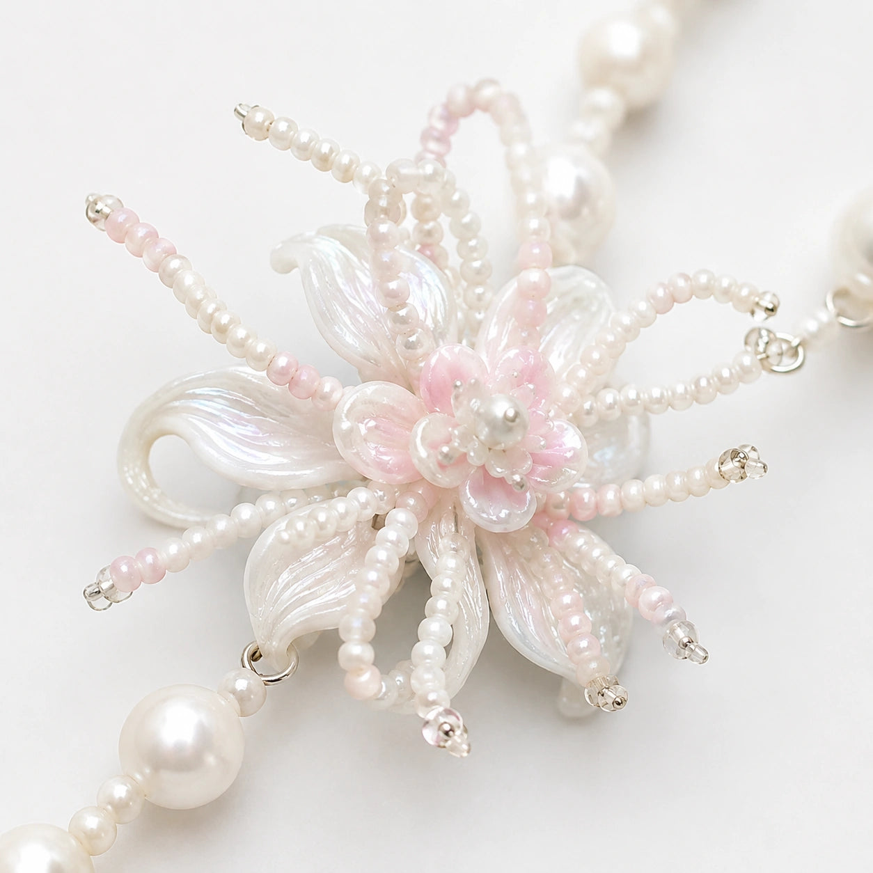 Soft Cream Bead Strap
