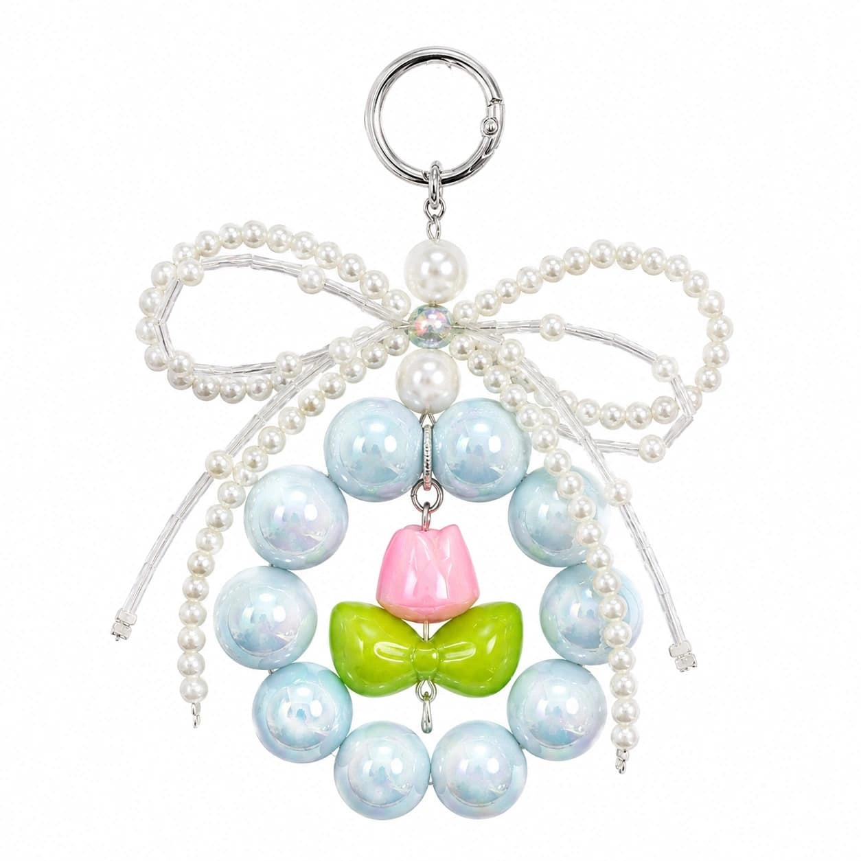 Tulip Bow Bead Charm

