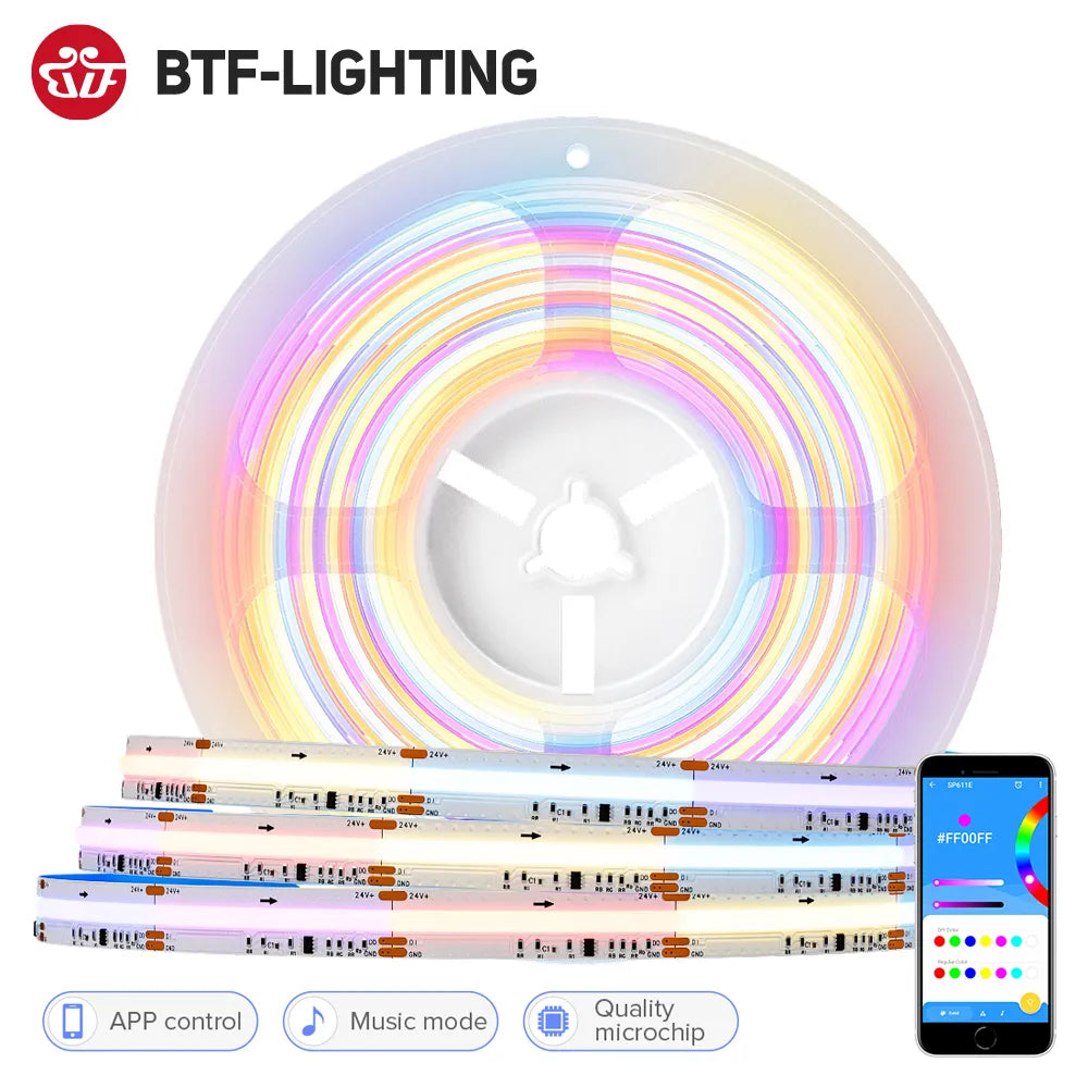 FCOB RGBIC LED Strip Kit