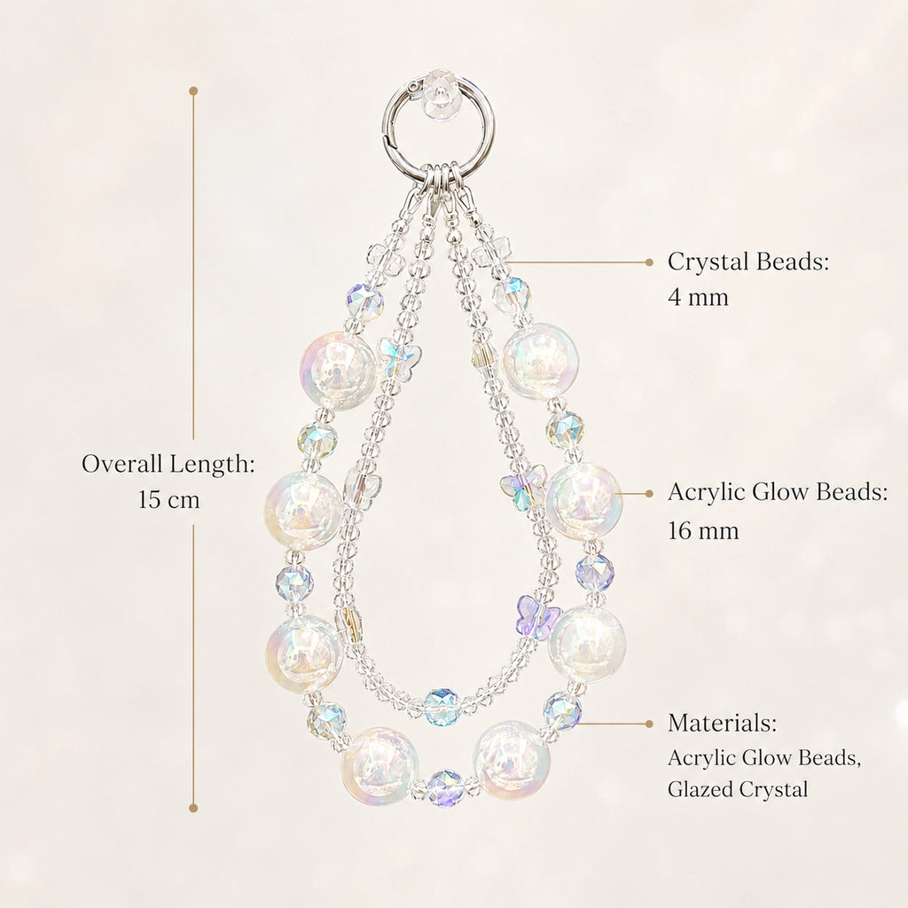 White Dreamy Bag Charm