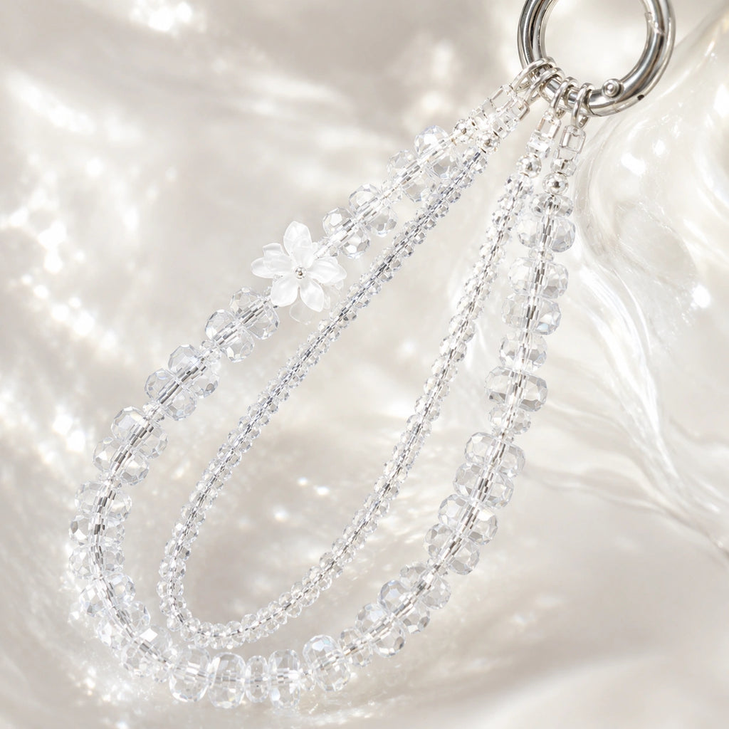Clear Bead Bag Charm