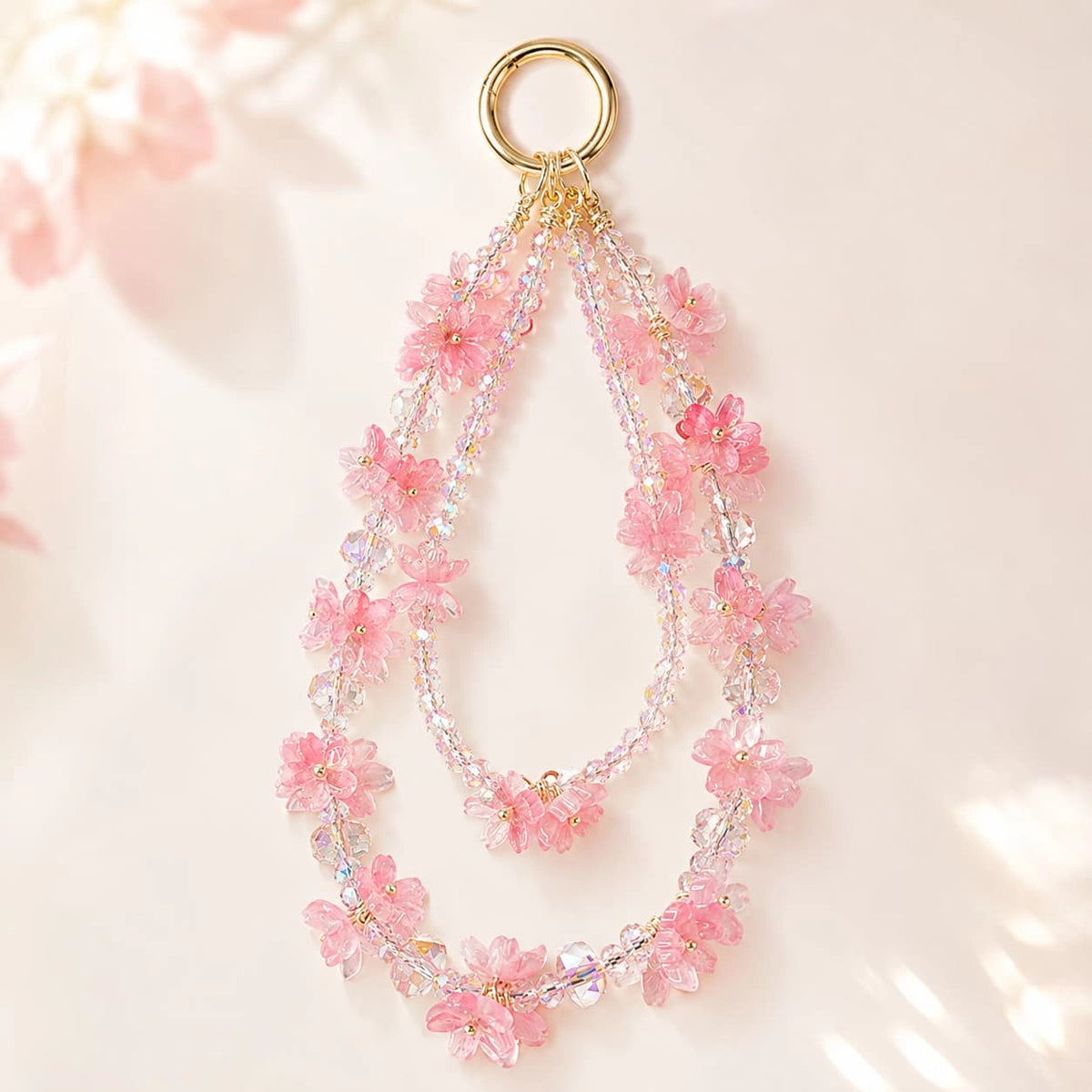 Pink Cherry Blossom Charm