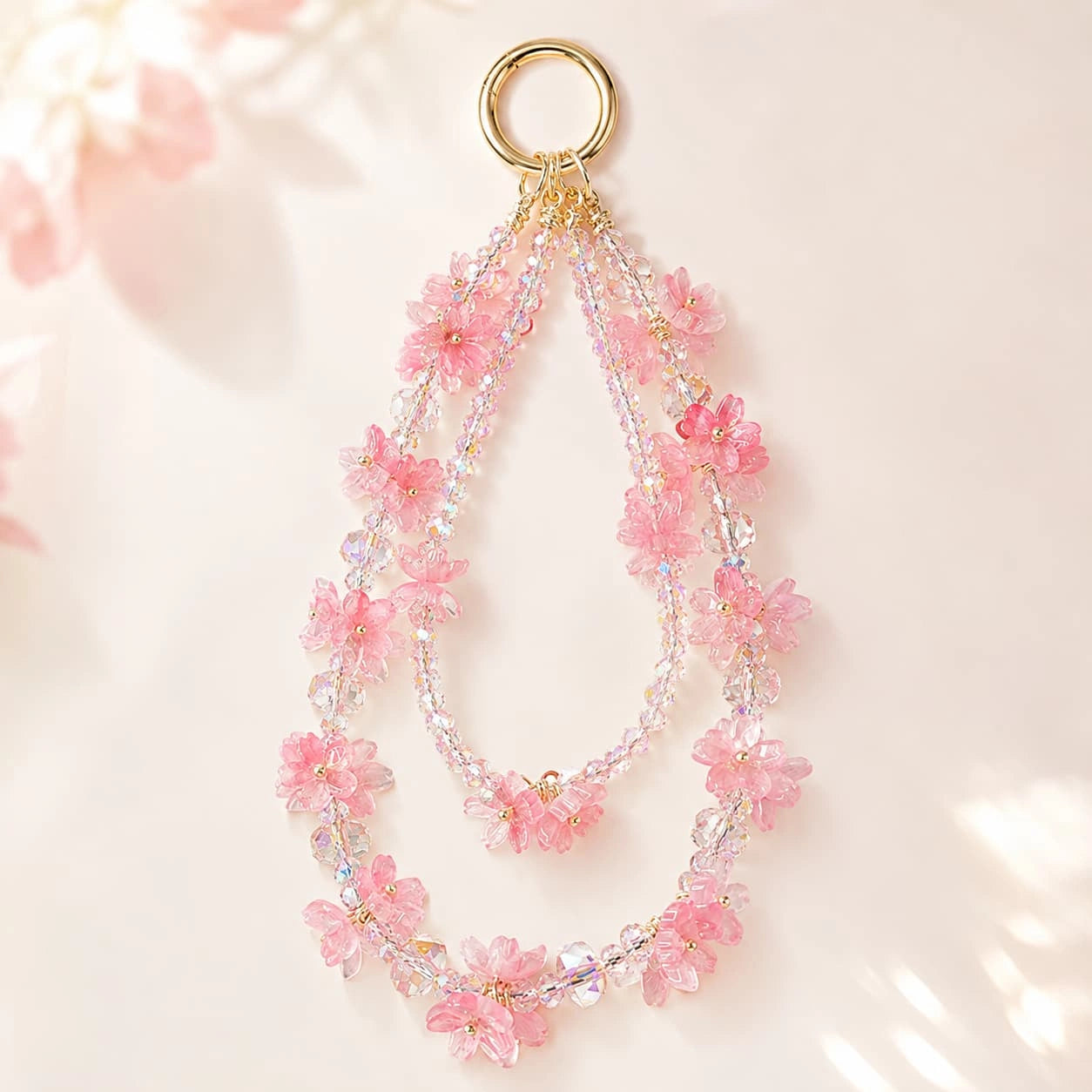 Pink Cherry Blossom Charm
