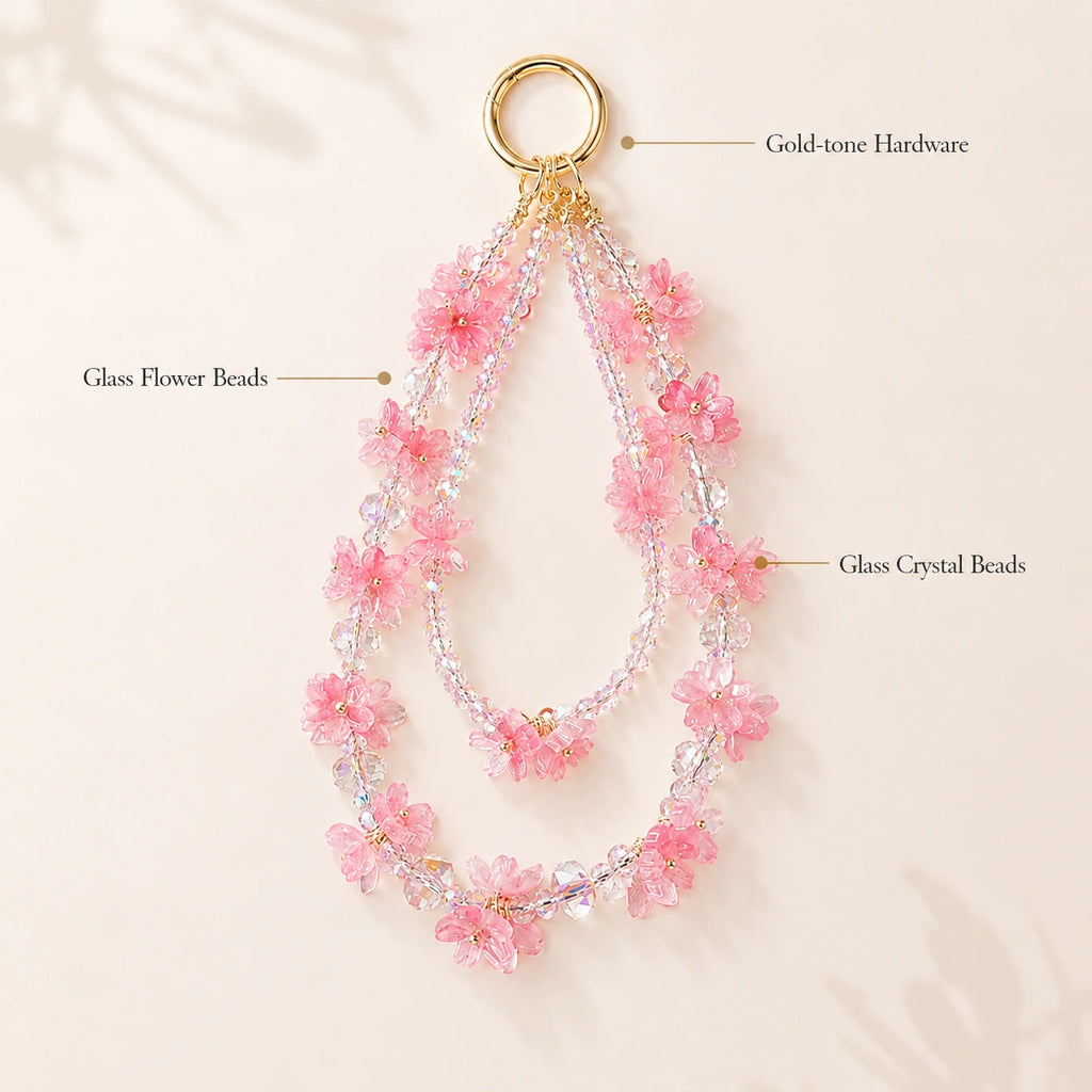Soft Pink Crystal Charm