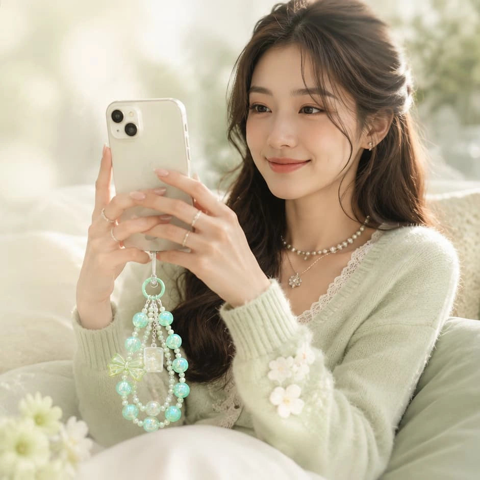 Mint Green Bow Charm