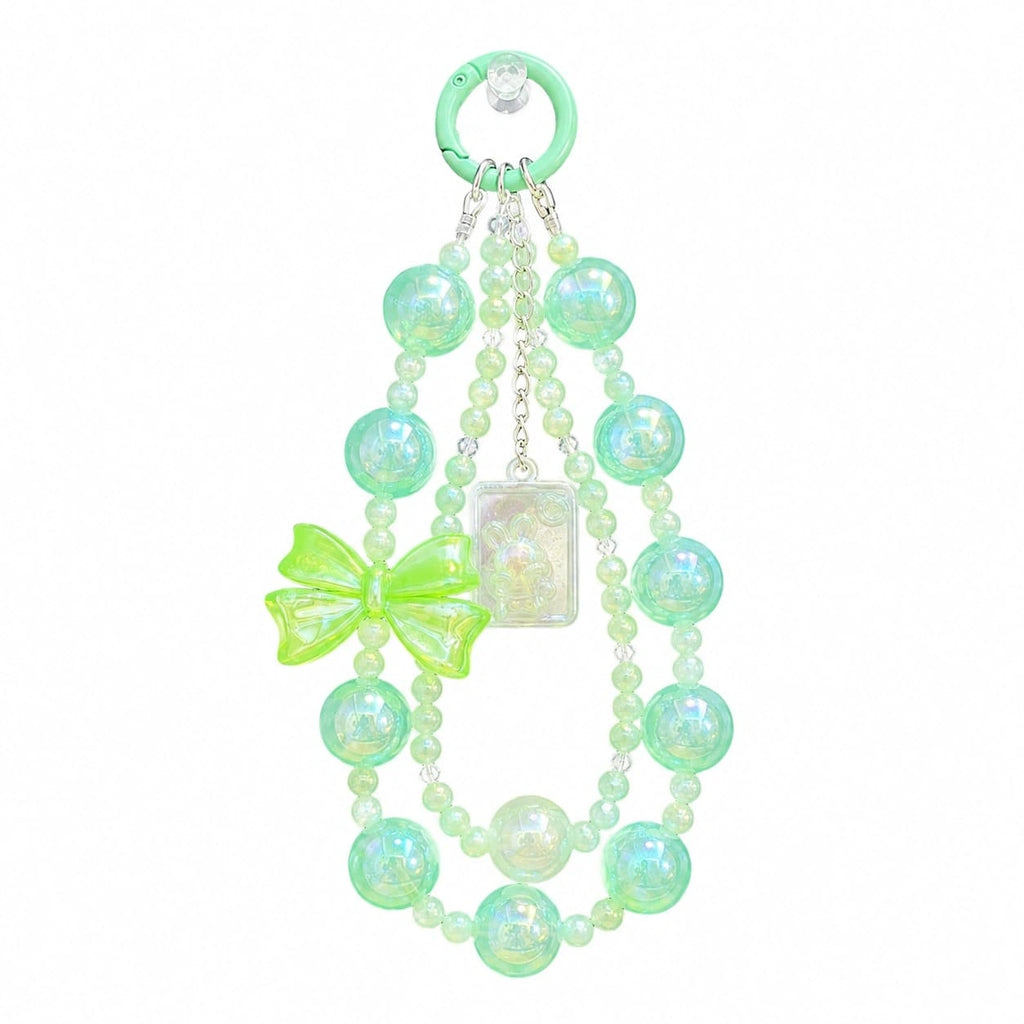 Mint Green Iridescent Bow Charm