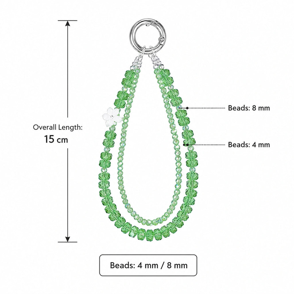 Green Floral Charm