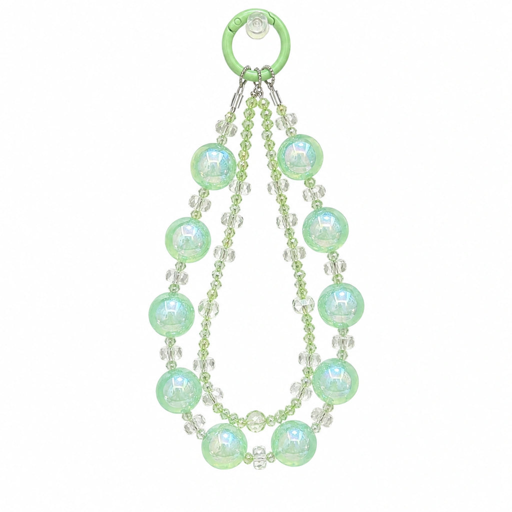 Mint Green Iridescent Double-Layer Charm