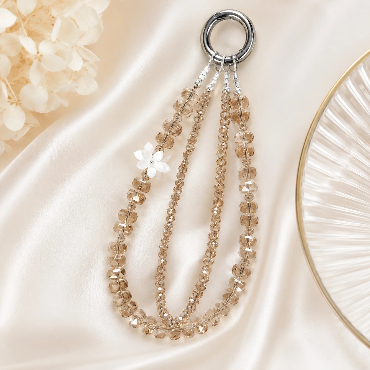 Luxe Flower Lanyard