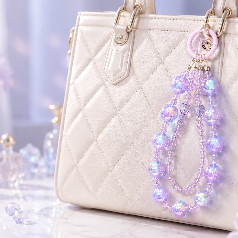 Soft Purple Crystal Charm