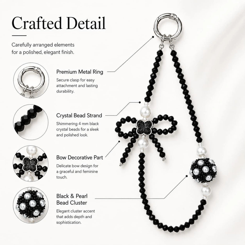 Elegant Pearl Cluster Charm
