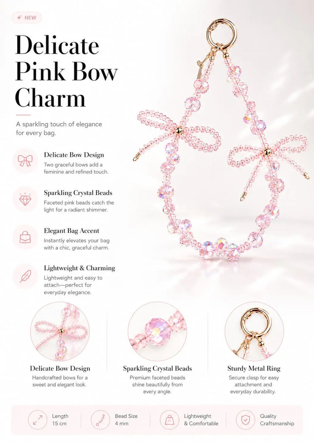 Iridescent Pink Crystal
