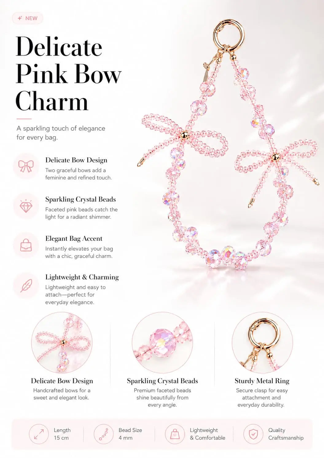 Iridescent Pink Crystal