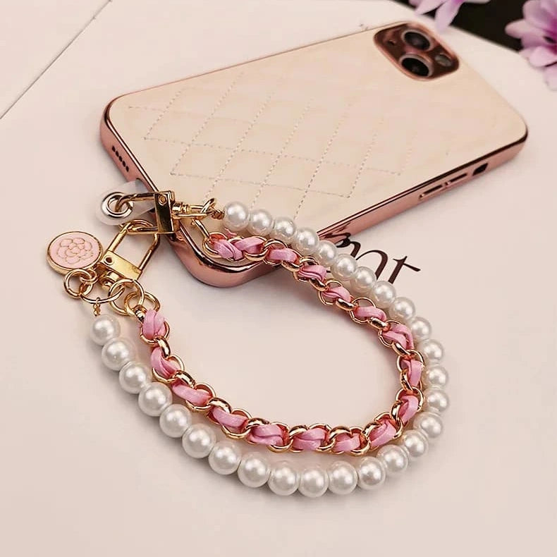 Elegant Pearl Phone Lanyard