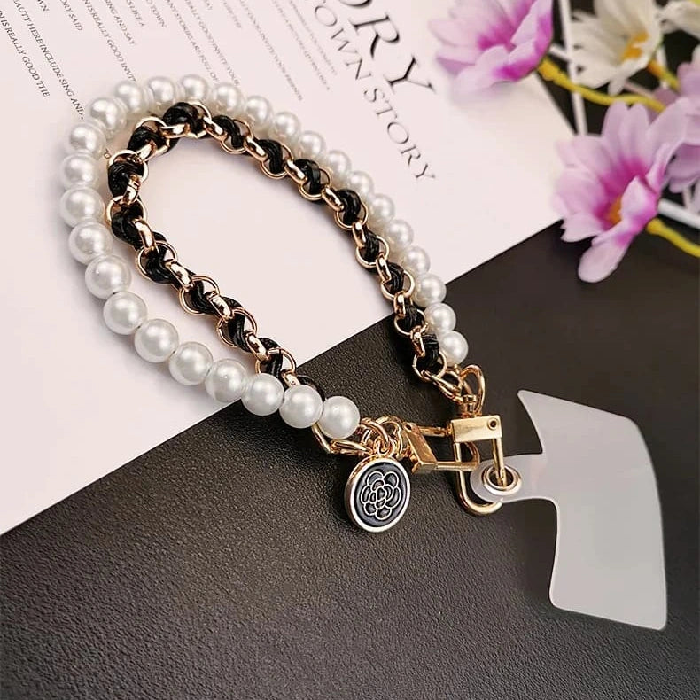 Elegant Pearl Phone Lanyard